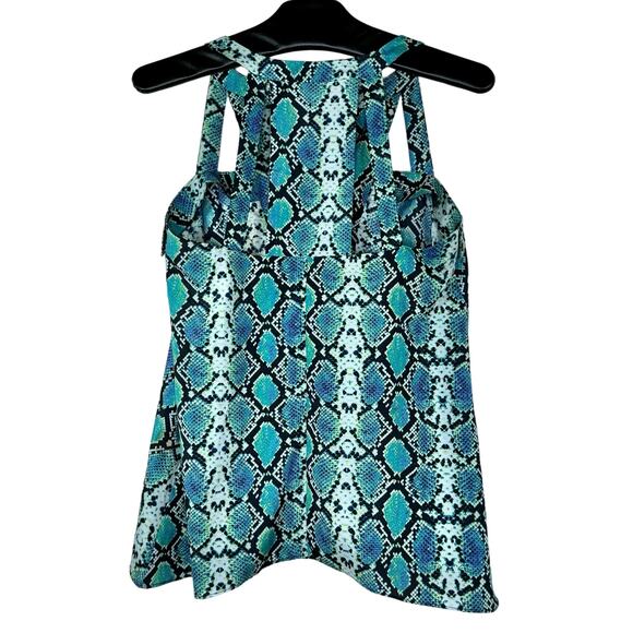 BCBGMAXAZRIA Cutout Snake Print Tank Top XXS NWOT - Picture 3 of 11